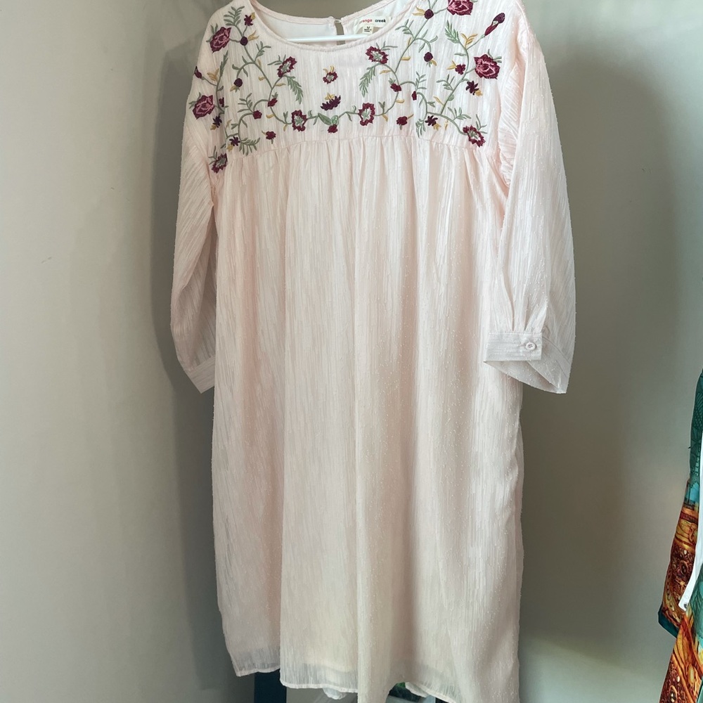 Orange creek maternity dress